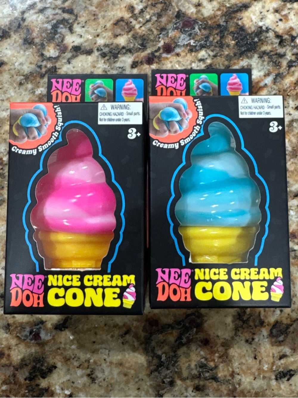 2 Needoh Nice Cream Cone Nee doh New & Authentic!